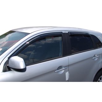 AVS 11-13 Mitsubishi Outlander Sport Ventvisor Outside Mount Window Deflectors 4pc - Smoke