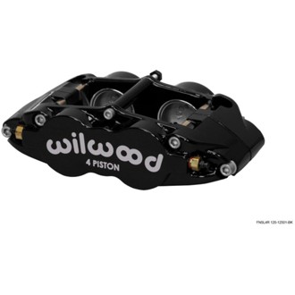 Wilwood Caliper-Narrow Superlite 4R - Black 1.75/1.75in Pistons 1.25in Disc