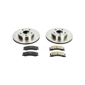Oe Stock Replacement Low-Dust Ceramic Brake Pad And Rotor Kit