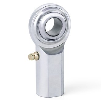 C Series 2-Pc Rod End - Female/Right Hand - .625in Bore x 5/8-18 w/Zerk - Carbon Steel