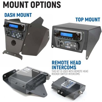 Can-Am Mav X3 Comp Comm Kit w/ BT 2-Way Radio STX Stereo / G1 GMRS / Dash Mount