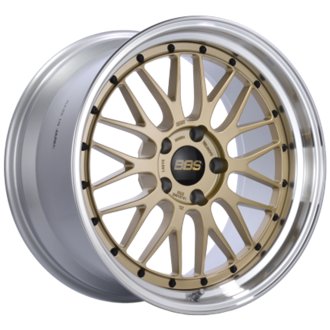 LM 20x10 5x112 ET22 Gold Wheel - 82mm PFS/Clip Required