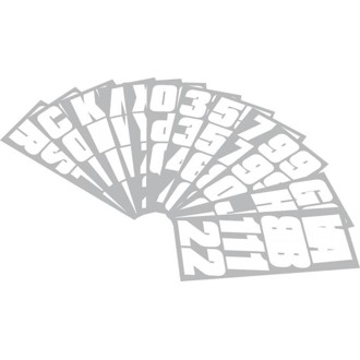 Snowmobile Lettering Registration Kit 2 in. - 500 Solid White