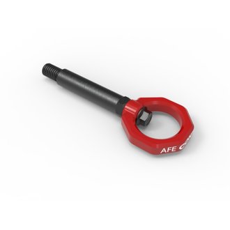 Afe Control Rear Tow Hook Red