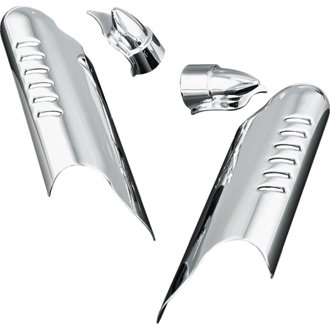 Lower Leg Deflector Shields 00-13 Touring Chrome