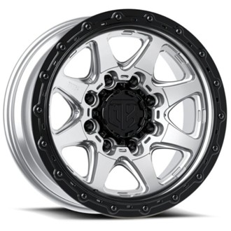 MTX Spitfire 8 Machined w/Black Ring 20x10in / 8x180 BP / -18mm Offset / 125.2mm Bore