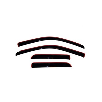 AVS 09-18 Dodge RAM 1500 Quad Cab Ventvisor In-Channel Front & Rear Window Deflectors 4pc - Smoke