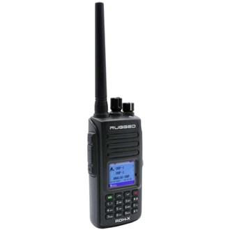 WATERPROOF - Rugged - Bus Band 2-Way Radio - Digital and Analog / Black
