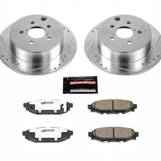 Z26 Street Performance Ceramic Brake Pad and Drilled & Slotted Rotor Kit