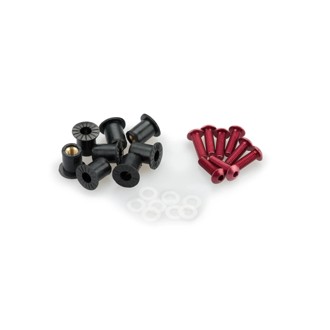 Screw Kit Anodized For Screens Red
