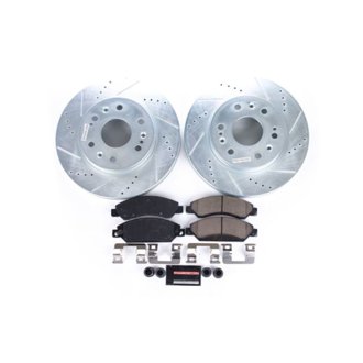 Z23 Daily Driver Carbon-Fiber Ceramic Brake Pad and Drilled & Slotted Rotor Kit