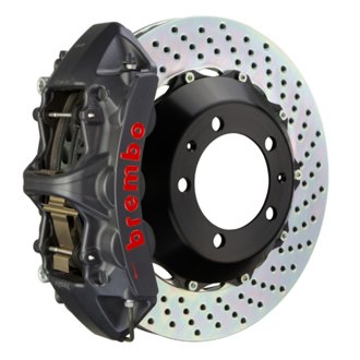95-98 993 C2/C4/C4S/Turbo Front GTS BBK 6 Piston Cast 355x32 2pc Rotor Drilled-Black HA