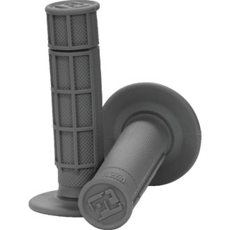 Race Cut 1/2 Waffle Grips - Grey