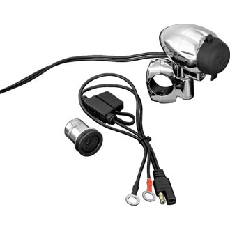 Electrical Power Point With 1in Bar Mount Chrome