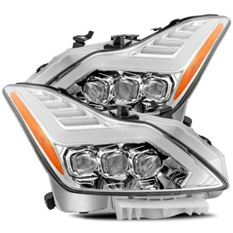 08-13 Infiniti G37 NOVA LED Proj Headlights Chrome w/ Activ Light/Seq Signal/DRL