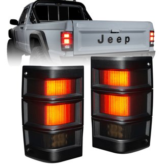 Jeep Comanche Mj Led Tail Lights - Tinted Lens