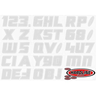 Boat Lettering Registration Installation Kit 3 in. - 900 Silver