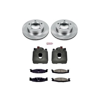 Oe Stock Replacement Low-Dust Ceramic Brake Pad, Rotor And Caliper Kit