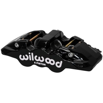 Wilwood caliper AERO6 1.75/1.62/1.62 .810 rotor .80 THK pad R/H black