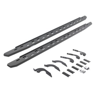 RB30 Slim Line Running Boards with Mounting Bracket Kit - Double Cab Only