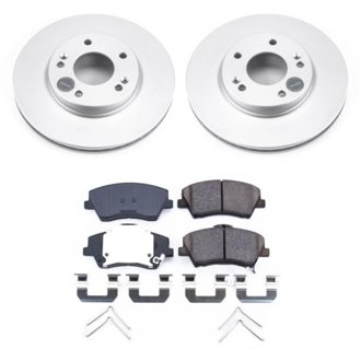 Evolution Coated Rotor And Low-Dust Ceramic Brake Pad Kit
