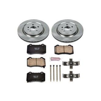 Oe Stock Replacement Low-Dust Ceramic Brake Pad And Rotor Kit