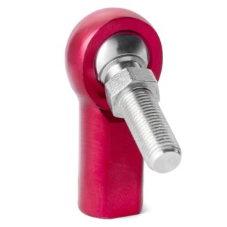 A Series Endura Rod End - Female/Right Hand - .19in Bore x 3/16-24 w/Stud - Red Aluminum