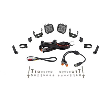 Allows for installation of SS3 LED pods on bumper roll bars.