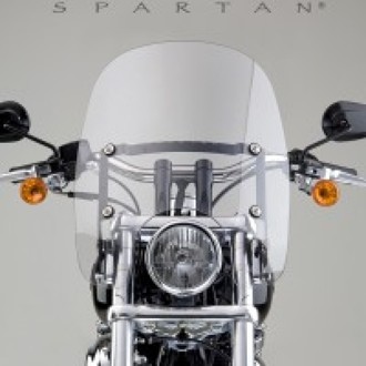 06-17 HD FX Glide/ 83-05 FX/ 84-13/18-22 FX Softail Spartan Windshield 17 in.-Clear