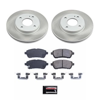 Semi-Coated Rotor And Low-Dust Ceramic Brake Pad Kit