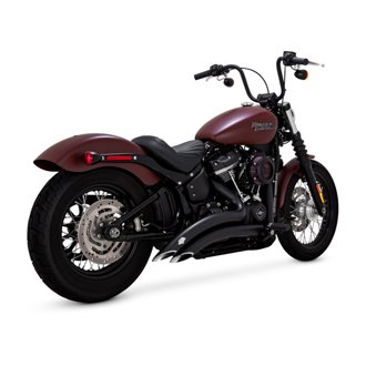HD Softail 18-22 St Bob Big Radius 2-2 Black PCX Full System Exhaust