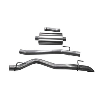 Corsa 2020-2025 Jeep Gladiator JT 3.0in Cat-Back Single Side Exit w/ Turn Down Tip