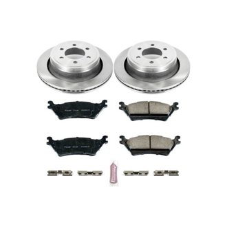 Oe Stock Replacement Low-Dust Ceramic Brake Pad And Rotor Kit