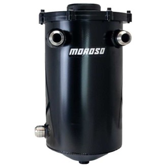 Split Top 16in Tall 8in Diameter MMPS 7.5qt Dry Sump Tank - Black