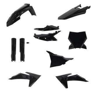 23-24 KTM 125-450 SX/ SX-F/XC/XC-F Plastic Kit - Black