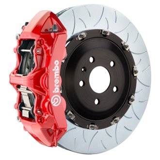 08-13 BMW M3/11-12 1M Front GT BBK 6 Piston Cast 380x34 2pc Rotor Slotted Type3-Red