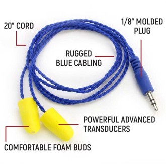 Alphabud Foam Earbud Speakers - Mono And Stereo