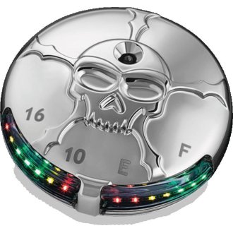 Zombie Fuel & Battery Gauge Chrome