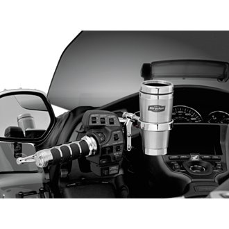 Drink Holder With Stainless Steel Mug For Perch Mount Chrome