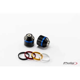 Short Bar End Weights With Rim Black