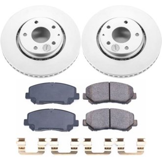 Evolution Coated Rotor And Low-Dust Ceramic Brake Pad Kit