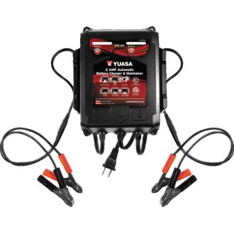 Yuasa 2 Amp Charger & Maintainer - 6V/12V