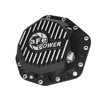 Pro Series Rear Differential Cover Black W/ Machined Fins