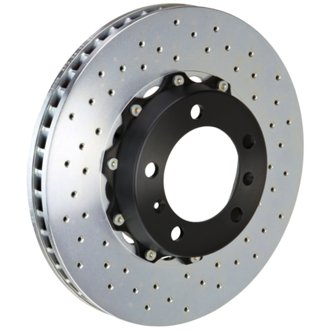 01-04 996 C4S Front 2-Piece Discs 330x34 2pc Rotor Drilled