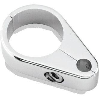 Bikers Choice 1 Inch Chrome Plain Clutch Cable Clamp
