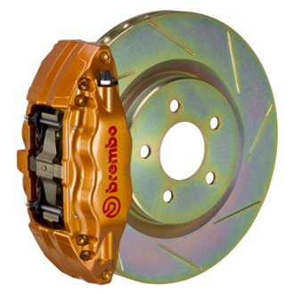 02-07 Impreza/WRX/08-14 WRX Fr GT BBK 4 Pist Cast 2pc 326 x30 1pc Rotor Slotted Type1 - Gold