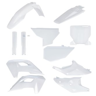 23-24 Husqvarna 250-450 FC/ FX/TC/ TX Full Plastic Kit - 20 White