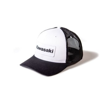 Kawasaki Throwback Snapback Hat / White-Black