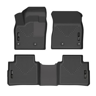 21-22 Nissan Rogue WeatherBeater Front & 2nd Seat Floor Liners - Black