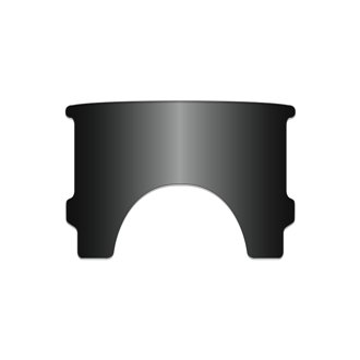 Harley-Davidson Flst/Fx Replacement Window-Black